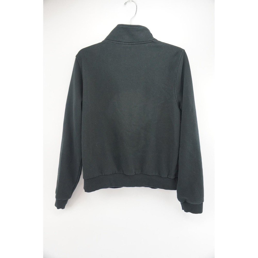 Reebok Women Black Quarter Zip Long Sleeve Sweatshirt Pullover Jacket L Large - Picture 6 of 6